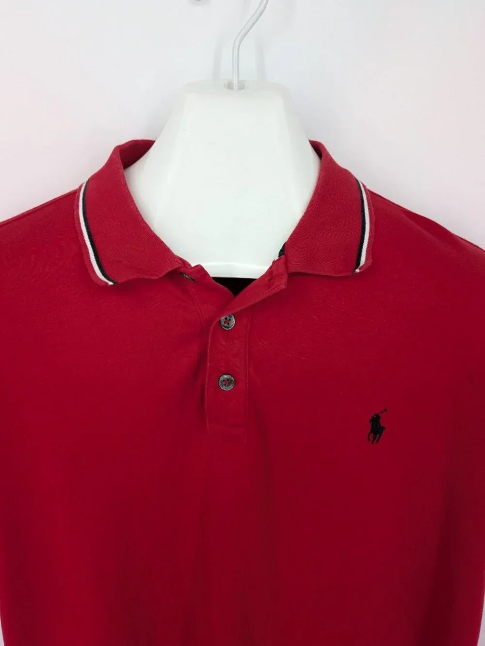 Polo Ralph Lauren Red Polo Shirt Slim Fit Preppy Normcore Ivy League Golf XLarge